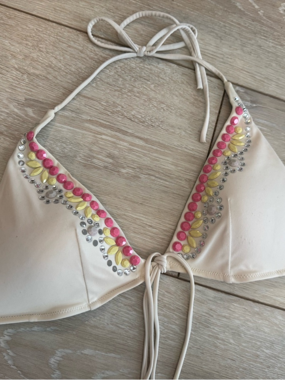 Victoria's Secret embellished bikini top.  Sexy.  Festival